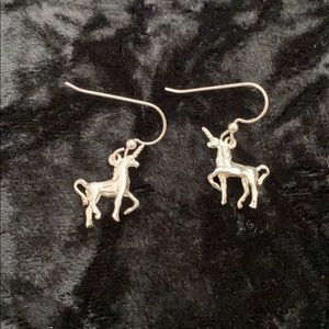 Unicorn earrings in 925 silver